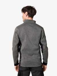 Unisex Fleece Troyer Patrick anthrazit-schwarz